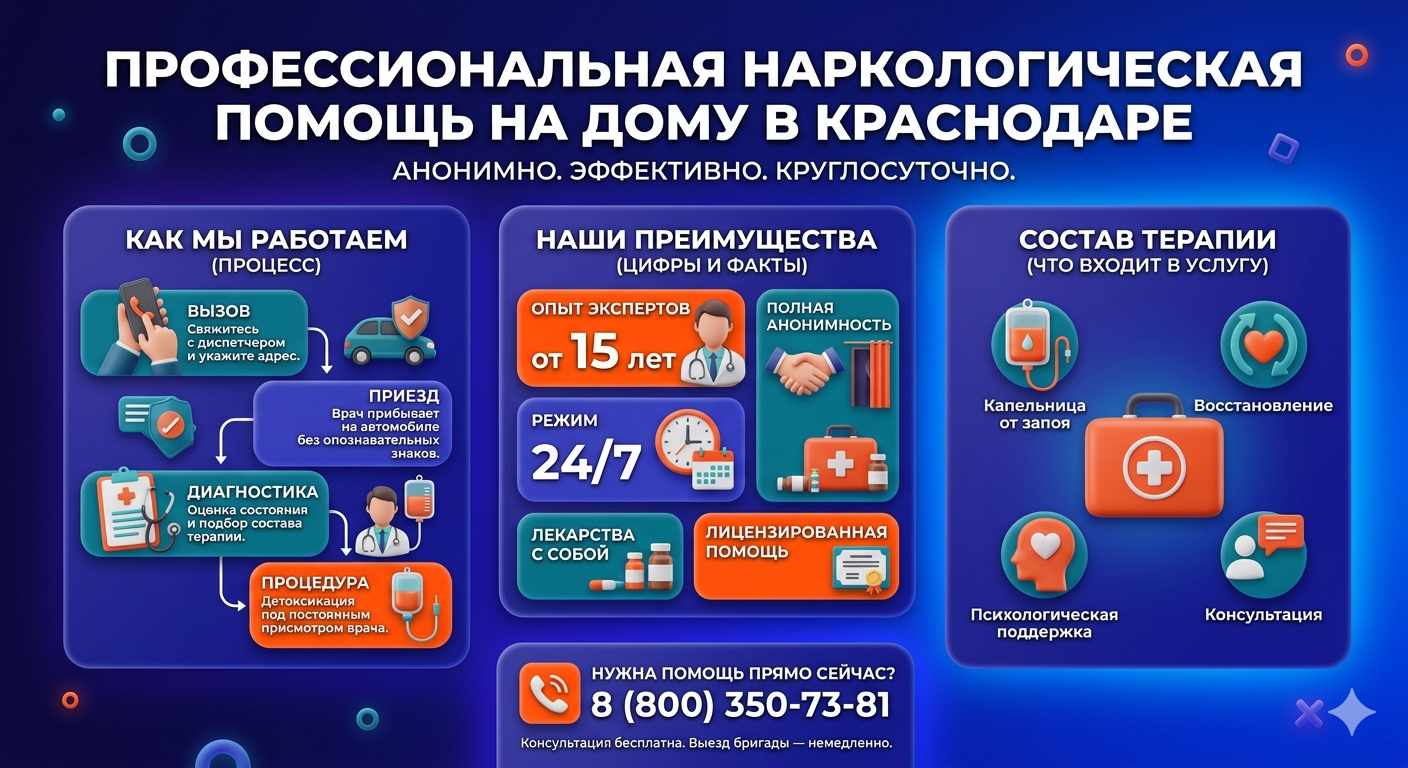 Инфографика о принципах лечения алкоголизма на дому в Ряжске: этапы вызова нарколога, преимущества анонимной детоксикации и состав медицинской помощи.